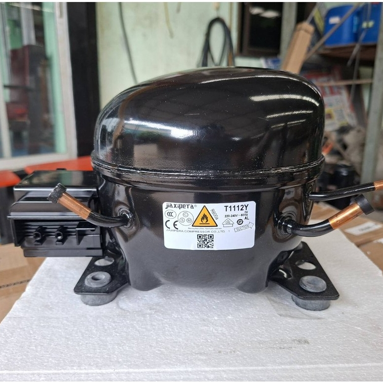 คอมเพรสเซอร์ ตู้เย็น ตู้แช่ ใหม่ค้างสต๊อค Jiaxipera รุ่น T1112Y  ขนาด 1/5 HP R600*****คอมใหม่ไม่มีปร