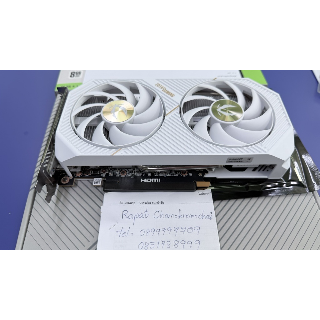 ZOTAC RTX5060 8GB GDDR7 TWIN EDGE OC WHITE EDITION ใหม่มากยกกล่อง