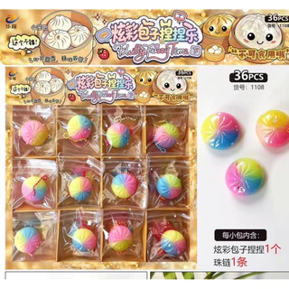 (ยกกล่อง 36ชิ้น) พวงกุญแจช็อกโกแลต คละสี พวงกุญแจ ของเล่น