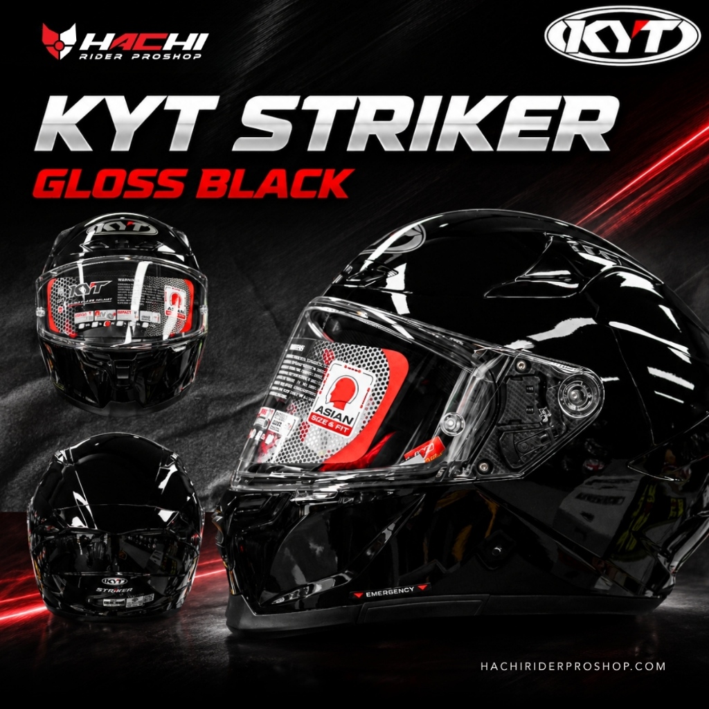 KYT STRIKER - Gloss Black