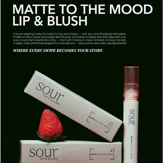 SOUR MATTE TO THE MOOD Lip & Blush l ซาวเวอร์ แมตต์ ทู เดอะ มูด ลิป & บลัช