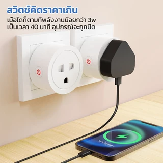 SMATRUL Tuya Wi-Fi Smart Plug 20A วัลังงาน - ปลั๊ฟ ปลั๊กจฉริยะ ควบคผ่าแอพ Smartlife สั่งงานวยเสียงได้