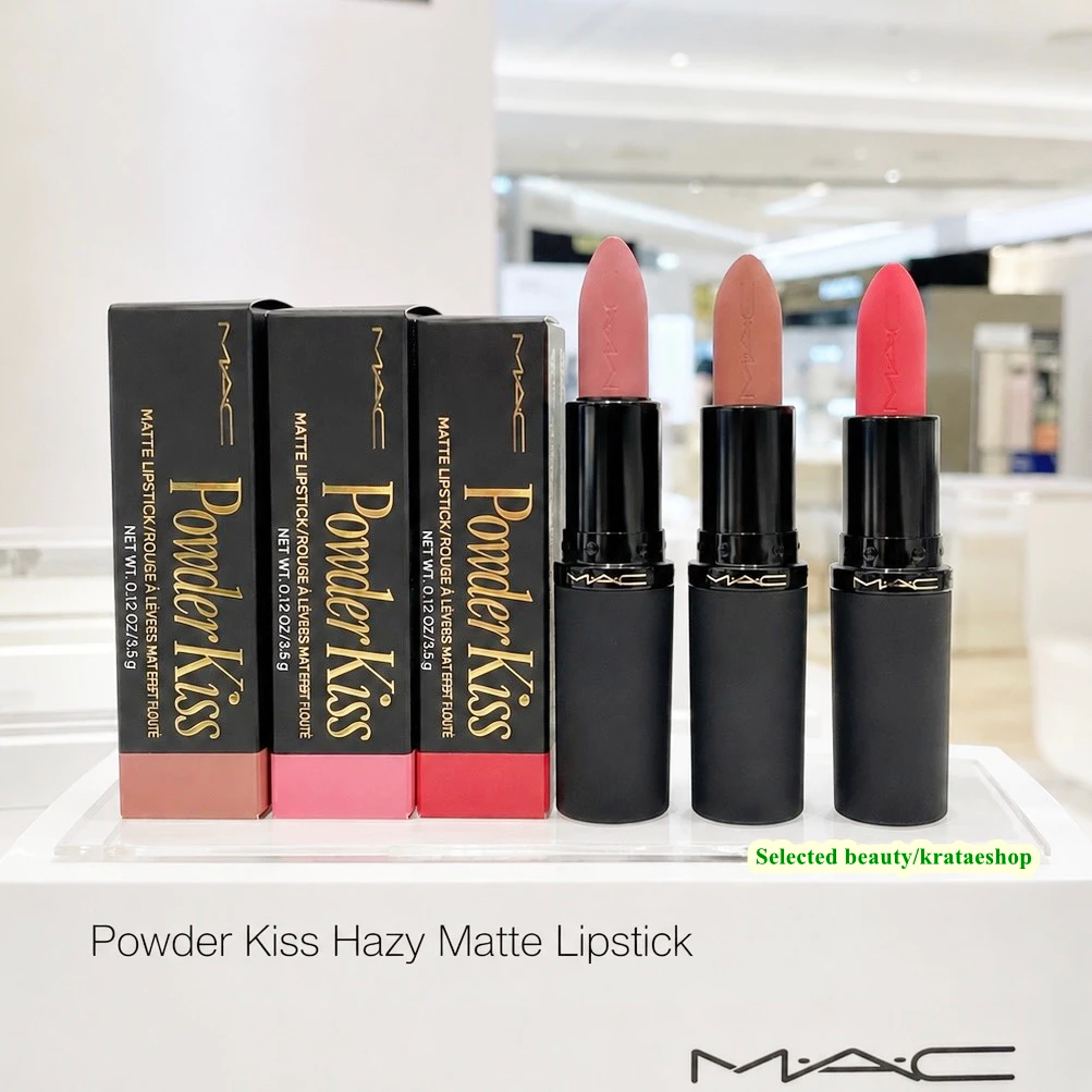 Mac Powder Kiss Hazy Matte Lipstick 3.5g (ป้ายไทย)