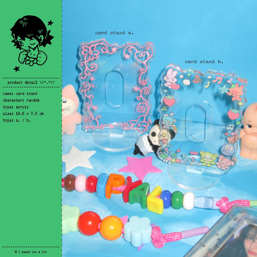 card stand / ที่ตั้งโชว์การ์ด / สำหรับการ์ดกว้าง 5.4 cm
