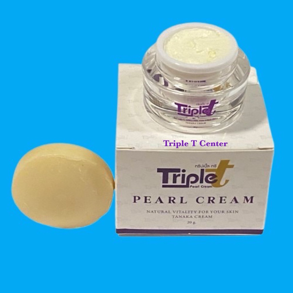 ทริปเปิ้ลทรีครีม (Triple Tri Cream) 1 กระปุก ครีมขนาด20กรัม แถมฟรีสบู่โสมทานาคาในกล่อง