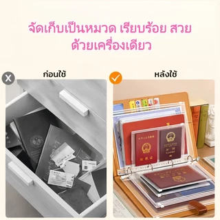COD สมุดเก็บเอกสารครอบครัว แม่เหล็กปิดมั่นคง 12 หน้า ขนาดใหญ่ A4/A5/B5 หนังพรีเมี่ยม เก็บเอกสารสำคัญ/บัตร