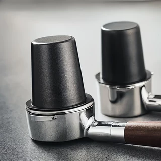 【จัดส่งทันที】 Dosing cup ถ้วยโดส กระบอก รองผงกาแฟไม่ให้หก 51mm 58mm Silver ถ้วยสแตนเลส ตวงเมล็ด