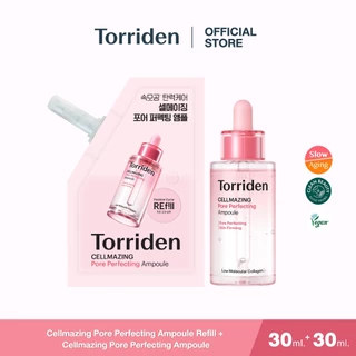 [เซรั่ม+รีฟิล] Torriden Cellmazing Pore Perfecting Ampoule (30ml) + REfill 30ml ทอร์ริเดน แอมพูลกระชับรูขุมขน ผิวเรียบ