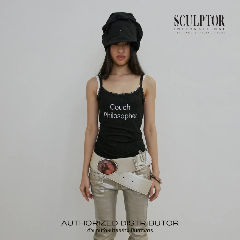 SCULPTOR® เสื้อสายเดี่ยว Lace Cami Top — صورة 5