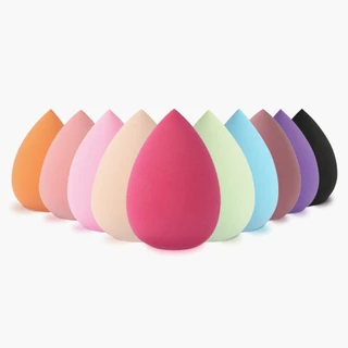 NOVO ฟองน้ำแต่งหน้าทรงหยดน้ำ สีชมพู นุ่มมาก ซับรองพื้นไม่กินแป้ง เปียกแห้งใช้ได้ เครื่องมือแต่งหน้าเบลนเดอร์