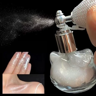 Glitter highlighter spray/long-lasting shine/brightening and pearlescent finish for body,hair,and more.