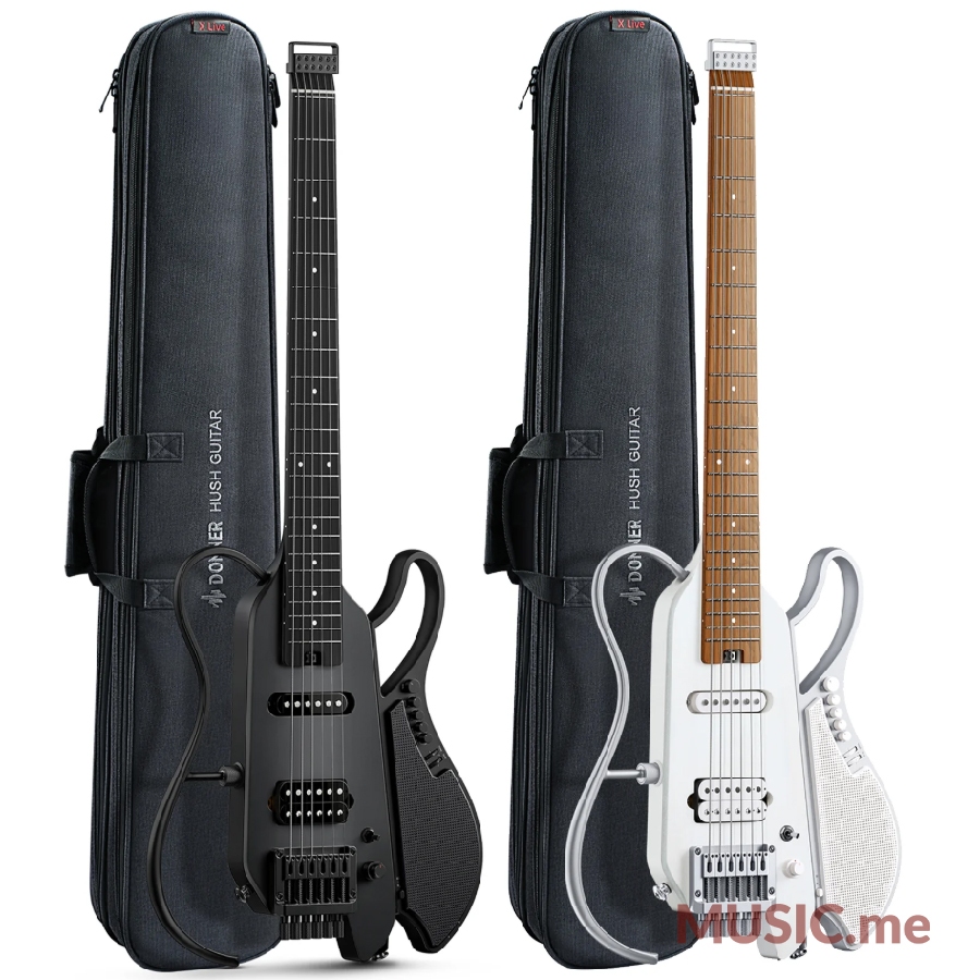 กีตาร์ไฟฟ้า Donner HUSH X LIVE Travel Guitar with Speaker I ของแท้100%
