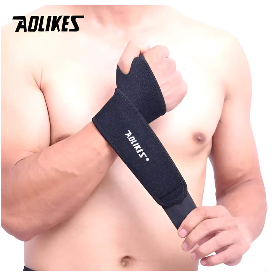 wristband wrist support พันข้อมือออกกำลังกาย wrist support สามารถสวมใส่ได้ทั้งข้อมือขวา หรือ ข้อมือซ
