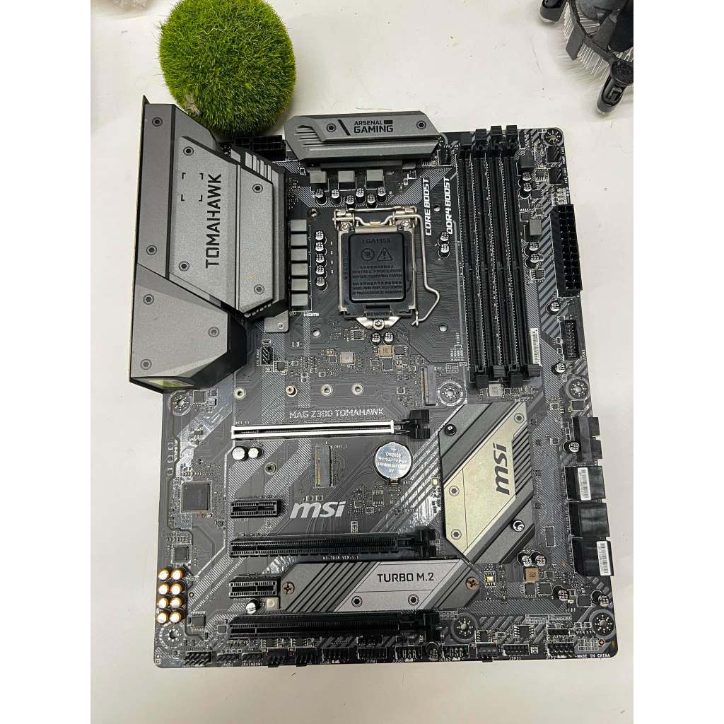 MAINBOARD 1151 v.2 gen 8 - 9  MSI MAG Z390 TOMAHAWK ไม่มีกล่อง มีฝาหลัง ประกันร้าน