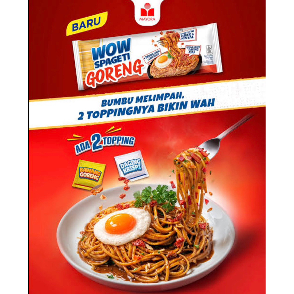 Indonesia Wow Spageti Goreng 79 gram 5 pc / Wow Fried Spaghetti
