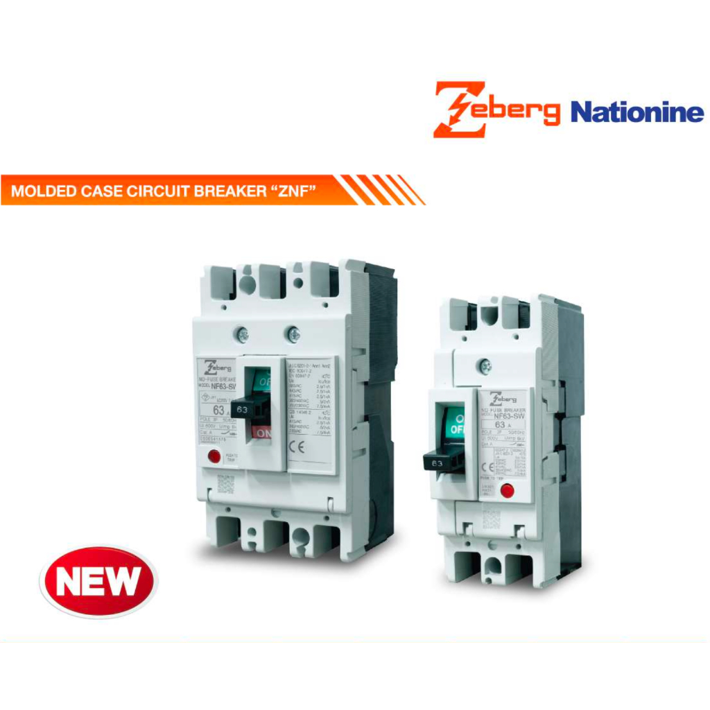 ส่งไว zeberg Breaker MCCB เบรกเกอร์ รุ่น ZNF630-SW 3P เมนเบรกเกอร์