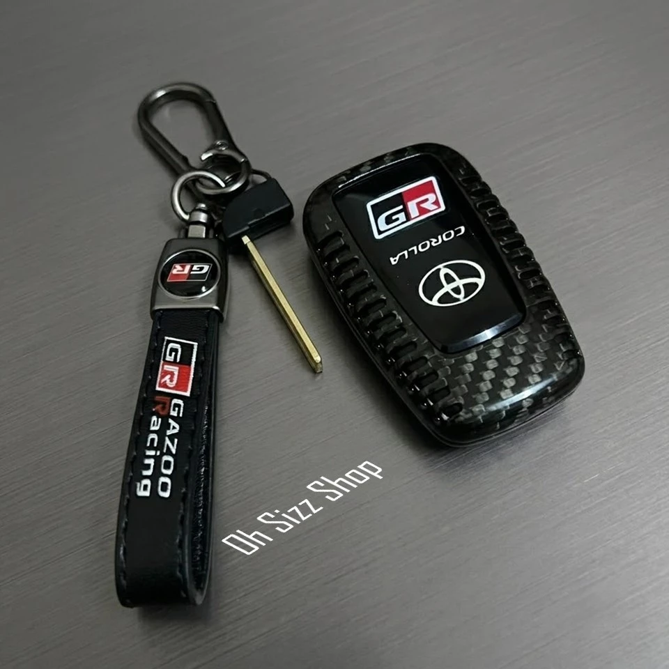 เคสรีโมทรถ Toyota Cross GR Sport 2026  คาร์บอนไฟเบอร์แท้  T-Carbon (Top Product ; Carbon Fiber Key Case)  Key Sets ; Toy thumbnail 6