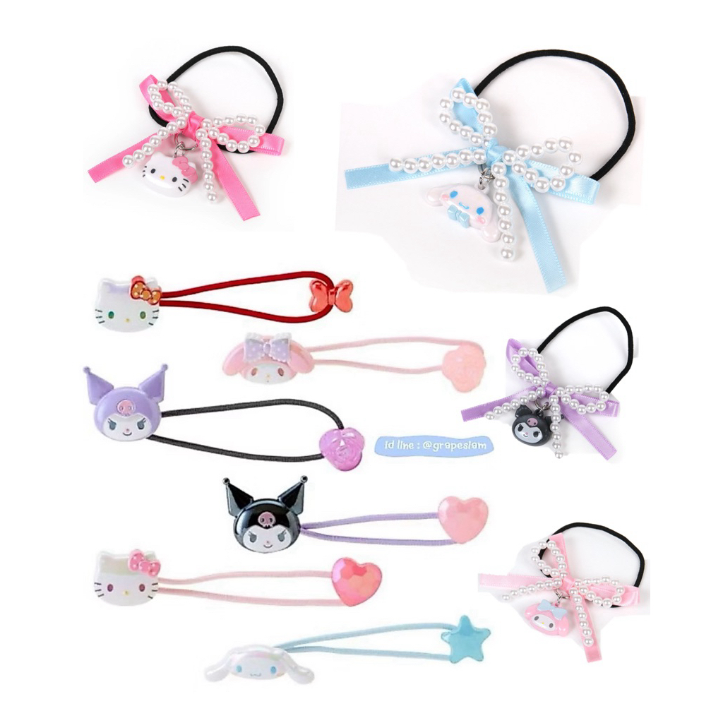 🎀ยางมัดผม หนังยางมัดผมซานริโอ้ Sanrio นำเข้าจากประเทศญี่ปุ่น 100%🎀