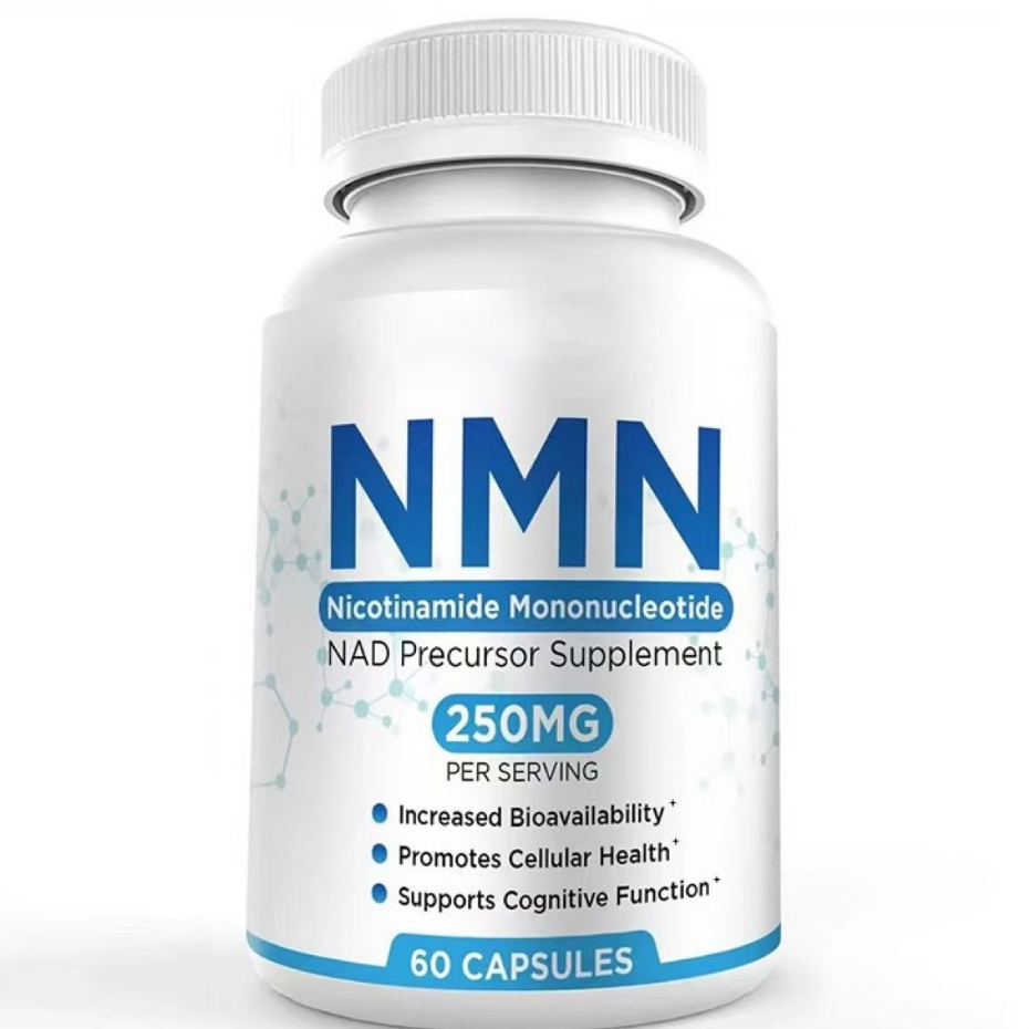NMN MAX แคปซูลเพื่อสุขภาพและบำรุงผิว ควบคุมน้ำตาล/ไขมัน/คอเลสเตอรอล 250mg 60 แคปซูล