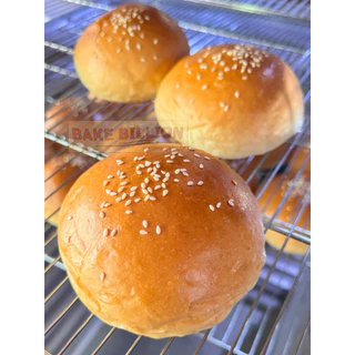 ขนมปังบริยอชเบอร์เกอร์ (โรยงา) Brioche Burger Bun Homemade บรรจุ 6 ก้อน