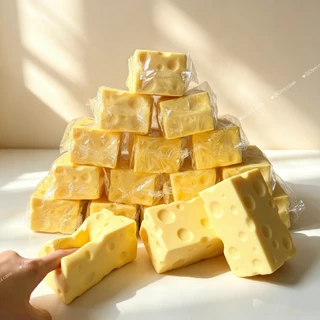 พร้อมส่ง สกุชชี่ ชีสก้อนใหญ่ ของเล่นสำหรับเด็ก มีกลิ่นหอม นุ่มฟู สโลว์ ส่งจากไทย