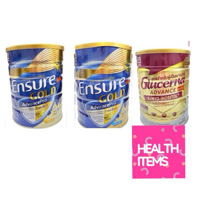 Glucerna SR / Ensure เอนชัวร์โกลด์ อาหารเสริมสูตรครบถ้วน