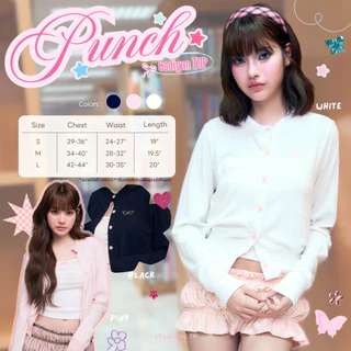 พร้อมส่ง ส่งด่วน PUNCH* แก๊งนางฟ้า // AVAALENE.TH x GANG NANGFAH - PUNCH TOP, SHORT, CARDIGAN (ชุดน้องพั้นซ์ แยกชิ้น)