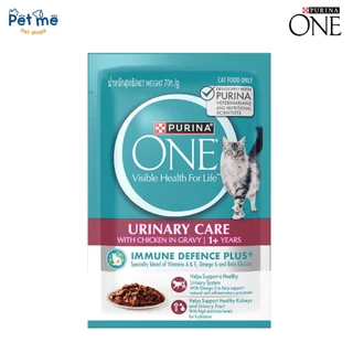 (ยกกล่อง 12ซอง) Purina One เพียวริน่าวัน อาหารเปียกแมวเกรดพรีเมี่ยม ในน้ำเกรวี่ 70g