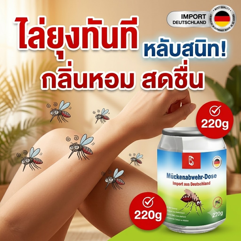 🚨เปิดใช้ได้ทันที กันยุงยาวนาน🚨 ที่ไล่ยุง เจลไล่ยุง เห็นผลไว สูตรสมุนไพร ไม่มีควัน ใช้ได้ทั้งบ้าน