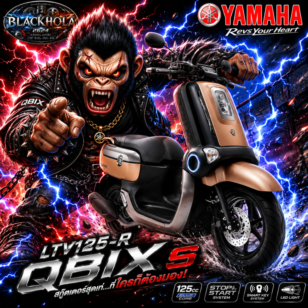 ชุดสี คิวบิก แฟริ่ง ชิ้นส่วน  YAMAHA QBIX QBIX125 สีน้ำตาล. ปี2017 ของแท้ศูนย์ YAMAHA