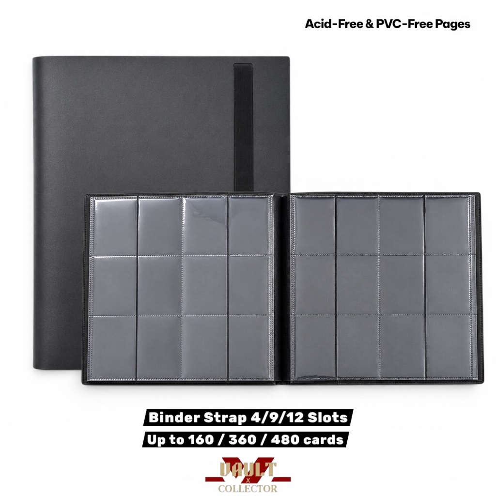 Binder Strap (แฟ้มแบบสายรัด 4/9/12 ช่อง) เก็บได้สูงสุด 480 ใบ