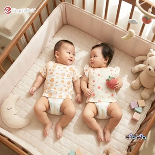 Elegant Kids เสื้อเด็กแรกเกิดผ้าดูด แขนสั้น Size: 0-3 3-6 เดือน (1ตัว)