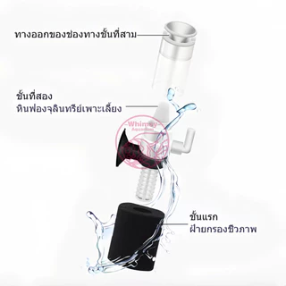 กรองฟองน้ำจิ๋ว กรองฟองน้ำ ตู้ปลา โหลปลา อ่างปลาขนาดเล็ก บำบัดน้ำใส กรองสิ่งสกปรก