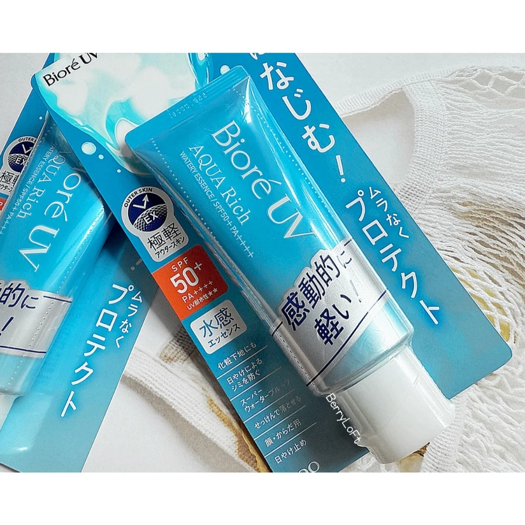 ใหม่ล่าสุดปี 2025 เพิ่มปริมาณมากขึ้น✨ BIORE UV Aqua Rich Watery Essence SPF50+ PA++++ 70 g. กันแดด