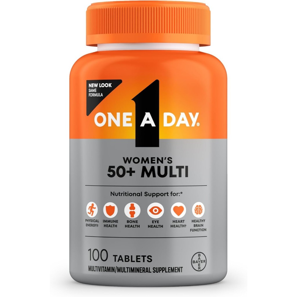 exp12/27ของแท้ One-A-Day, วิตามินรวมสูตรครบถ้วนสำหรับผู้หญิงวัย 50+ บรรจุ 100 เม็ด ของแท้นำเข้าเอง