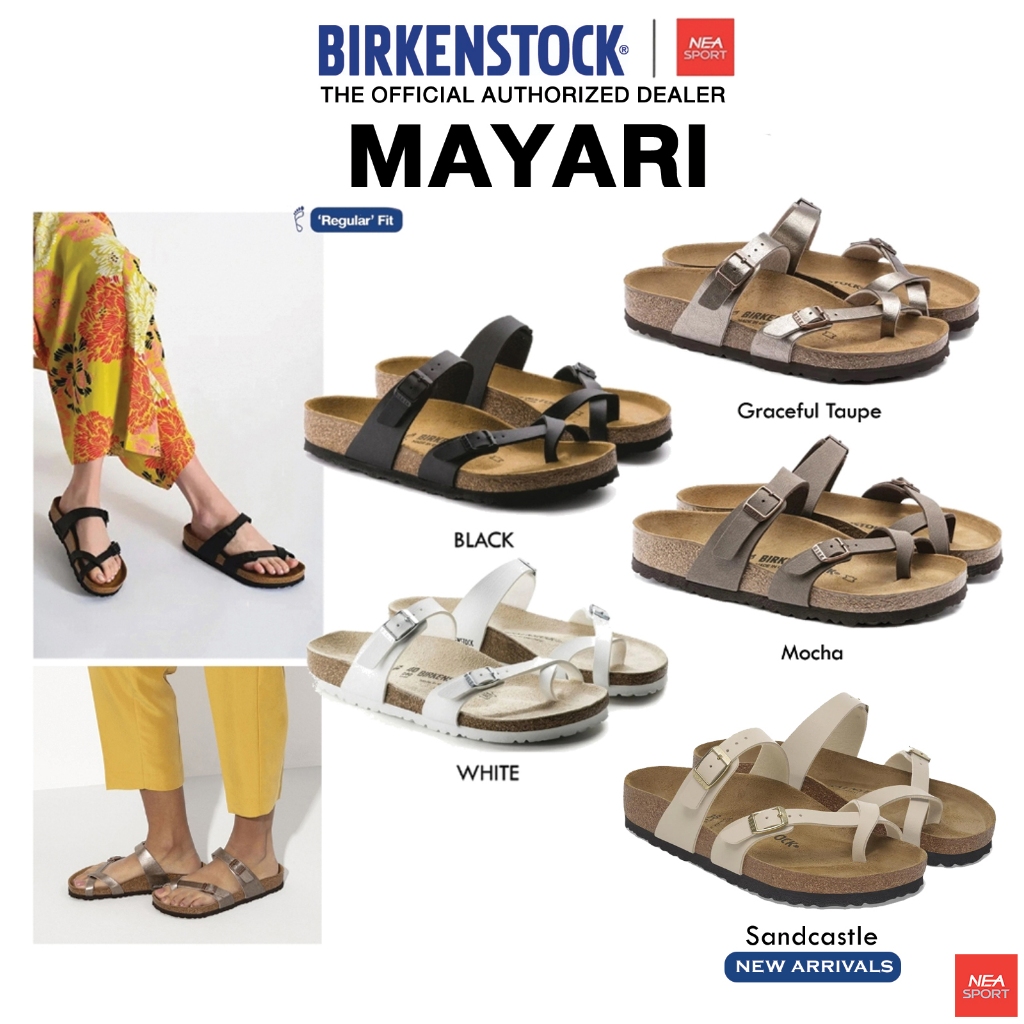 [ศิลปะของเส้นสาย] BIRKENSTOCK MAYARI -Birko-Flor (Regular) รองเท้าแตะ รุ่นฮิต มาแรง ชาย หญิง