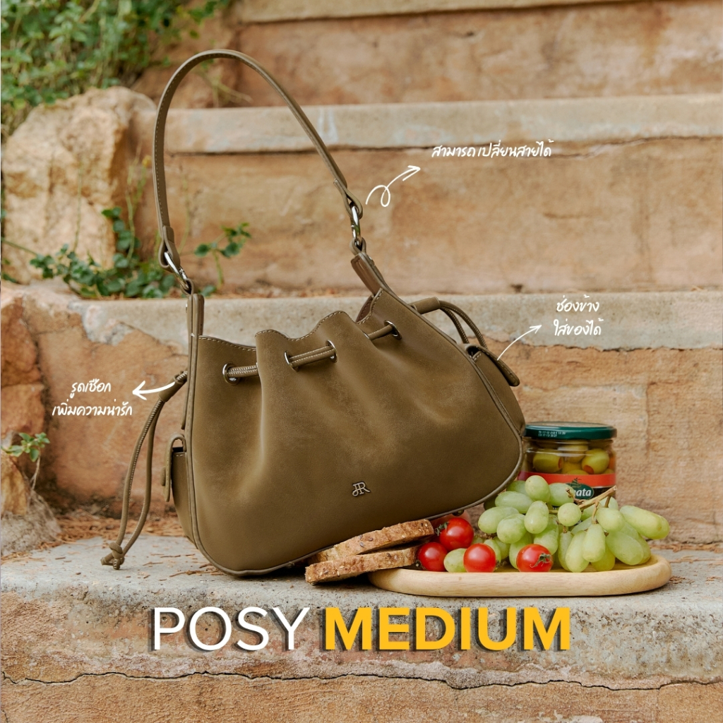 กระเป๋ารุ่น Posy (โพซี่-size M) หนัง PU Size M