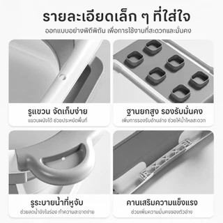 อ่างอาบน้ำเด็ก อ่างอาบน้ำ พับได้ การจัดเก็บที่ดี อ่างอาบน้ำกันลื่น สำหรับทารกแรกเกิด จอวัดอุณหภูมิ