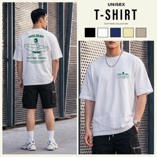 เสื้อยืดผ้าคอตตอน M-4XL พิมพ์ลาย " ฮอลิเดย์ " พร้อมส่ง
