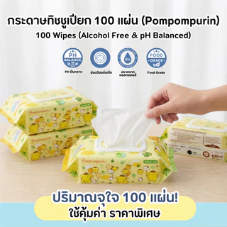 Green air กระดาษทิชชูเปียก ห่อใหญ่ ไม่มีแอลกอฮอล์ ลายซานริโอ้ ลิขสิทธิ์แท้ เลือกลายได้ (100 แผ่น/ห่อ)