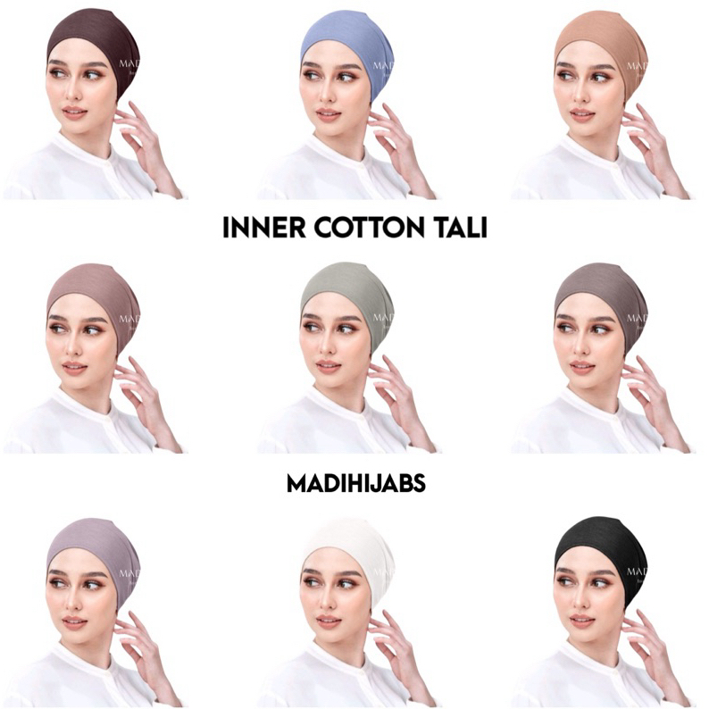 INNER COTTON TALI อินเนอร์หมวกในผ้าคอตตอน แบบผูกหลัง