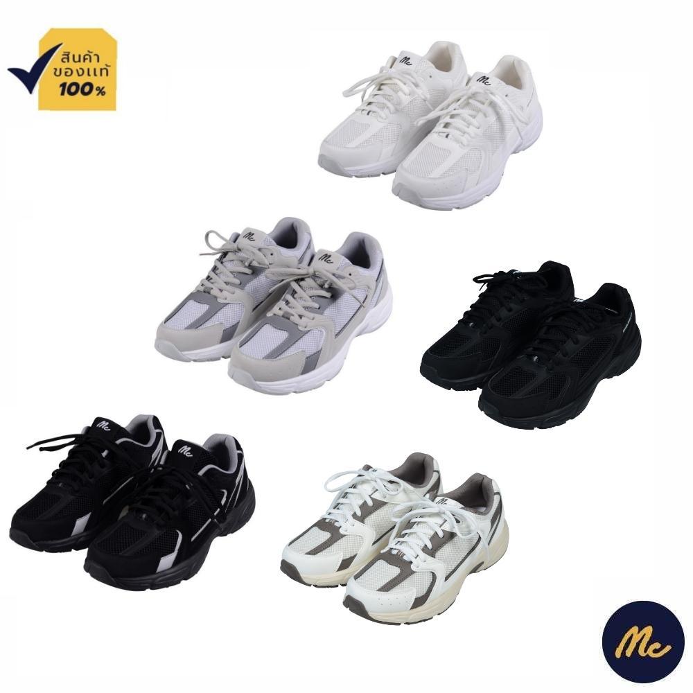 Mc JEANS Online Exclusive รองเท้าผ้าใบผูกเชือก Unisex ทรง Sneaker รุ่น Mc975 NEW Series M09Z058