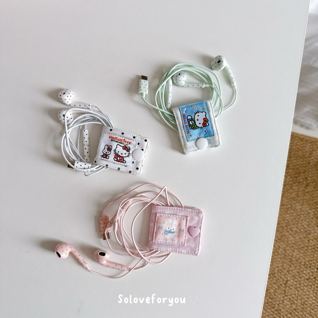 พร้อมส่ง 🇹🇭 SFY 🎧 small talk หูฟังมีสาย  ลายดาว ⭐️ (ไม่รวมสายรัด) สีพาสเทลน่ารัก เสียงชัด ไมค์ชัด /TypeC / Aux 3.5 mm