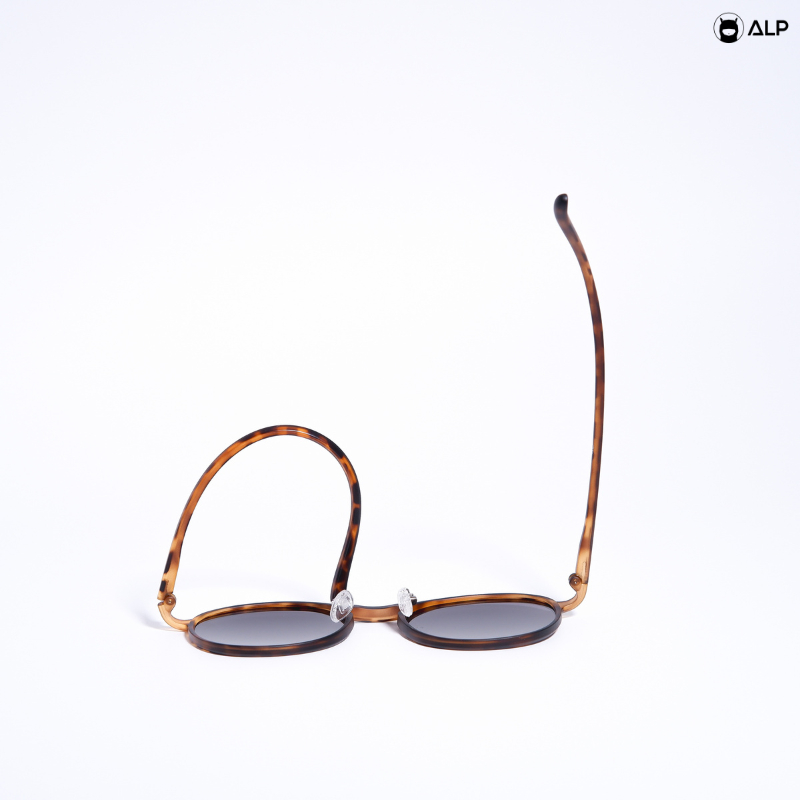 ALP نظارة شمسية دائرية TR90 خفيفة 12 غ — UV400 — صورة 6