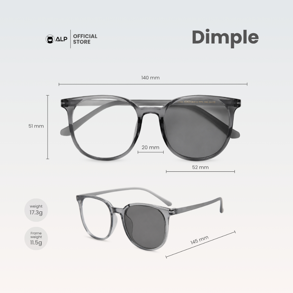 ALP نظارة Dimple فوتوكروميك خفيفة 12 غ — صورة 4