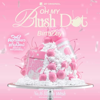 OH MY BLUSH DOT #บลัชหัวโต #ohmyblushdot (16 Colors) 3g.