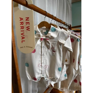 (พร้อมส่ง) Apple Play romper (Unisex) AM01