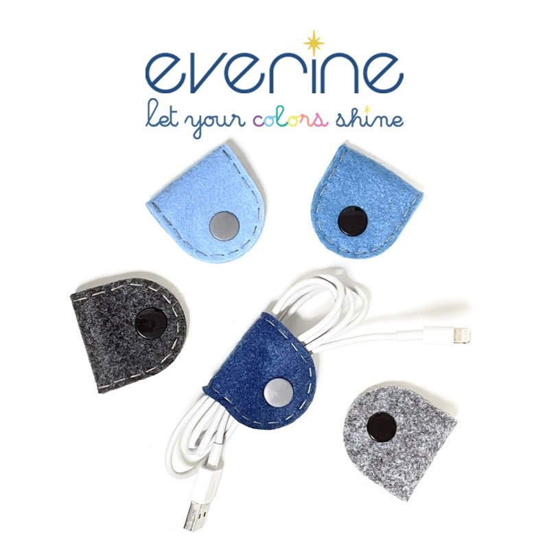 ⭐️EVERINE⭐️- FELLING BLUE 💙 ที่เก็บสายชาร์จ/หูฟัง CORD ORGANIZER