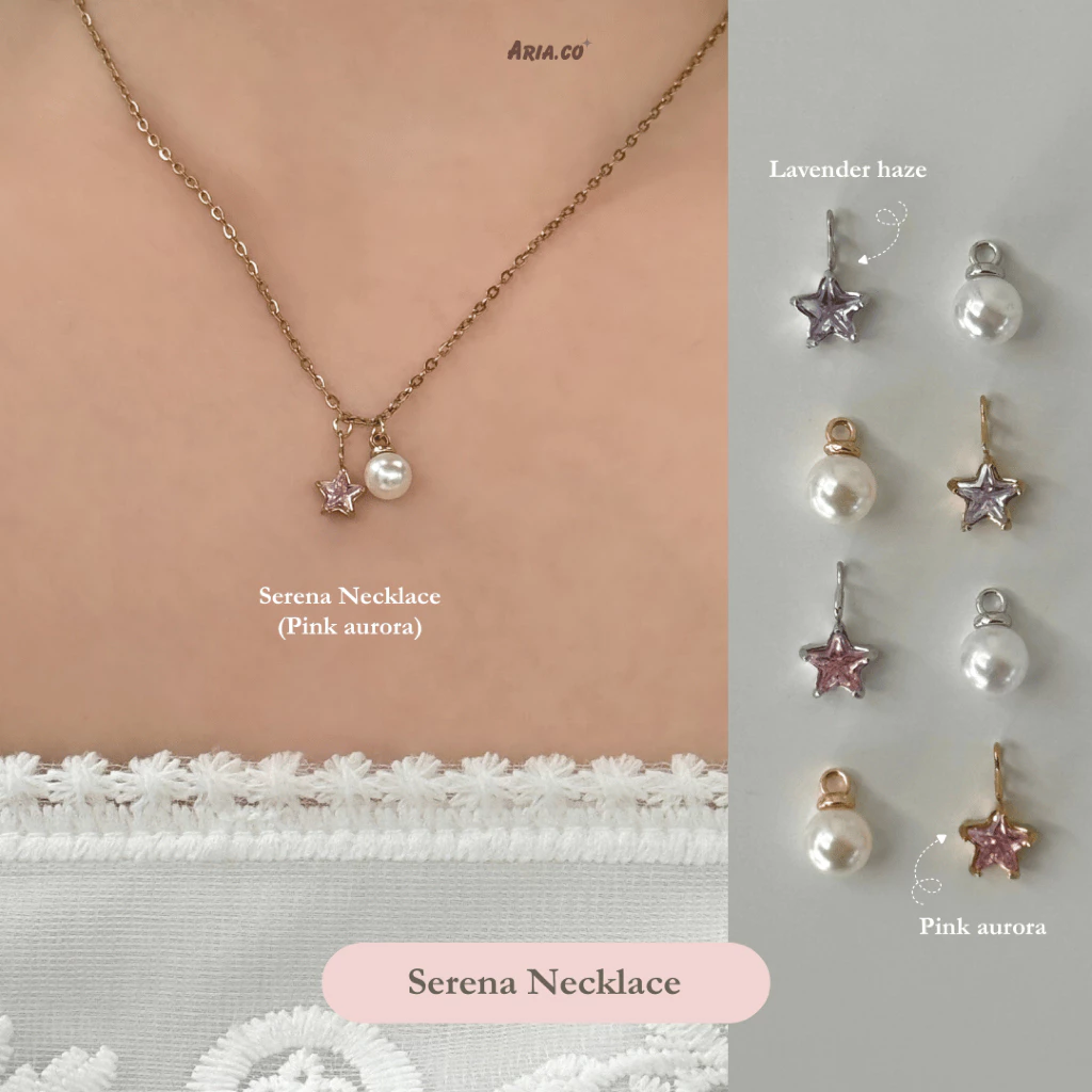 Serena สร้อยคอ - Stainless steel ไม่ลอกไม่ดำ ปรับขนาดได้ | Aria.co
