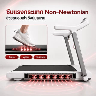 ลู่วิ่งไฟฟ้า U4 สายพานวิ่งกว้าง 50 ซม Treadmill ระบบกันกระแทก ลู่วิ่ง ปรับระดับความเอียงไฟฟ้า 25 ระดับ